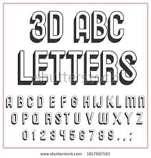 Font type website digital art motion graphics motion design alphabet cloth fabric. Vector Set Of Handwritten 3d Abc Letters Numbers And Symbols Handcrafted Vector Script Alphabet Calligraphy Font Icon Letters Name Abc Letters Letters Abc