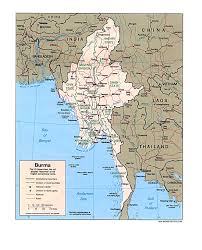 Der jährlichen erzeugung mit 7,144 mrd. Map Of Myanmar Political Map Weltkarte Com Karten Und Stadtplane Der Welt