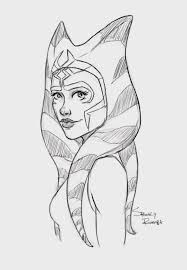 Sketched A Little Soka To Warm Up Star Wars Drawings Star Wars Pictures Star Wars Art