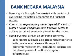 Role of bank negara malaysia; Chapter 2 Central Bank