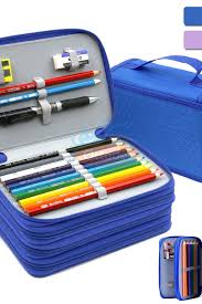 4 Layers High Capacity Pencil Brush Case Box Pen Pouch Bag Makeup Storage Bag Ebay Makeup Storage Bag Pen Pouch Large Pencil Case