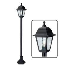 Outdoor pillar lamp black wall sconce garden gate wall light walkway wall lights. Firstlight Oslo Outdoor Post Lamp In Black Resin Finish 8348 Lighting From The Home Lighting Centre Uk