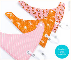 bandana style baby drool bibs in 3 sizes sew4home