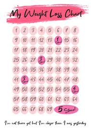 Five Stone Weight Loss Chart With Stickers And Pen Rewarding Designs
