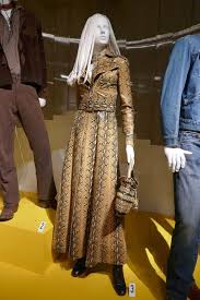 Margot Robbie Once Upon A Time In Hollywood Sharon Tate Snakeskin Dress In 2020 Hollywood Sharon Tate In Hollywood