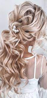 48 Our Favorite Wedding Hairstyles For Long Hair Favorite Wedding Hairstyles Long Hair Blonde Loose Curls Half Loose Hairstyles Long Hair Styles Hair Styles