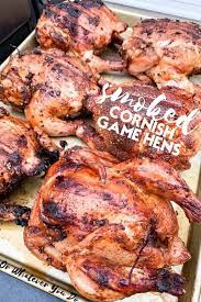 Traeger Smoked Cornish Hens Grilled Cornish Game Hens Recipe Recipe Cornish Game Hen Recipes Grilled Meat Recipes Smoked Cornish Hens