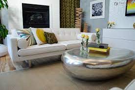 This massive coffee table is rendered from thick engineered wood with a hexagonal top and faceted sides. Modern Living Room Modern Coffee Table Decor Novocom Top