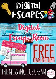 Digital Escape Room The Missing Ice Cream Freebie Distance Learning Digital Escape Room Escape Room Distance Learning Elementary
