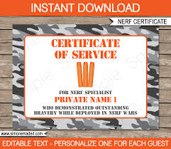 Bring your ideas to life with more customizable templates and new creative options when you subscribe to microsoft 365. Nerf Wars Certificate Template Nerf Birthday Party Favors