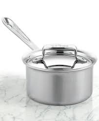 All Clad Bd5 Brushed Stainless Steel 1 5 Qt Covered Saucepan Cookware Kitchen Macy S 115 Brushed Stainless Steel All Clad Saucepan