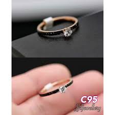 Lila ct27 titanium cincin couple size 18 & 16 rp19.950 rp40.000 50% 1. Cincin Titanium Cincin Korea Cincin Permata Black Rosegold Size 7 8 C95 Shopee Indonesia
