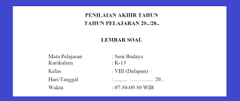 Check spelling or type a new query. Soal Jawaban Pat Seni Budaya Kelas 8 Smp Tahun 2021 Info Pendidikan Terbaru