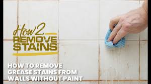 1/4 teaspoon of soap in a cup of warm water, and wipe. How To Remove Grease Stains From Walls Detailed Answer