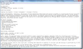 ascii resume  resume talk