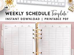 The 7 day schedule template can be more broken down for just a person who demands to remain organized. 7 Day Weekly Schedule Template World Of Printables
