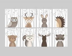 Baby Boy Nursery Art Woodland Nursery Animals Baby Room Etsy Animal Baby Room Baby Boy Nursery Art Nursery Art Boy