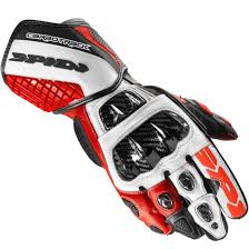 Spidi Carbo Track Evo Red Gloves