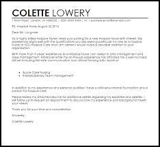 The example below was written by a candidate with over three years of work experience. Hospice Nurse Cover Letter Sample Cover Letter Templates Examples