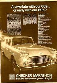 1968 Checker Marathon Automobile Advertising Car Advertising Cars Trucks