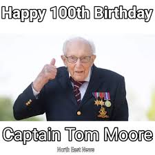 War hero captain tom moore, 99, raises £13 million* for the nhs by doing one hundred laps of his garden on a wheeled zimmer frame. Facebook