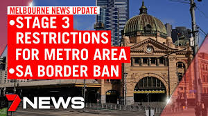 Nca newswire / david geraghty Melbourne Coronavirus Update Stage 3 Lockdown In Metro Area Border Closed From Tonight 7news Youtube