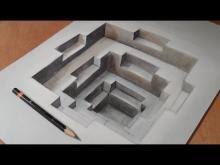 Notice how the side street is drawn with horizontal lines. How To Draw 3d And Optical Illusions Step By Step Drawings Ideas For Kids
