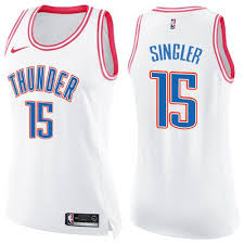 Nike Women S Kyle Singler White Pink Swingman Jersey Oklahoma City Thunder 15 Fashion Nba Jersey Nba Jersey Nike Women