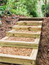 Eine holztreppe selber bauen soll ja schließlich ein langlebiges und sicheres diy projekt sein! Aussentreppe Holz Kies Einfache Gartentreppe Gartenstufen Selber Machen Anleitung Tipps Garden Aussenstufen Gartentreppe Aussentreppe