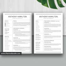 When autocomplete results are available use up and down arrows to review and enter to select. Clean Resume Bundle For Microsoft Word Student Cv Template Simple And Professional Resume Instant Download The Anthony Rb Plannerbundle Com
