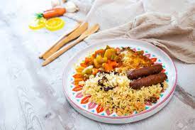 Maybe you would like to learn more about one of these? Traditional Moroccan Dish Couscous Salad With Sausage Stock Photo Picture And Royalty Free Image Image 117785875