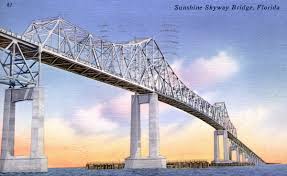 7:33 am., friday, may 9, 1980 a ship crashes into the skyway and knocks it down, 35 die. Florida Revealed Sunshine Skyway Bridge