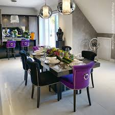 Buy Eichholtz Key Largo Purple Velvet Chair From Occa Home Purple Dining Chairs Dining Purple Dining Room
