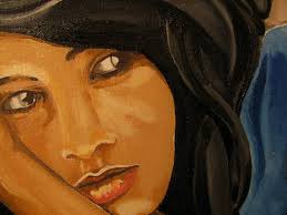 Moorish Woman, Morocco. Painting by Patrick Bornemann