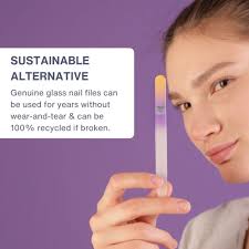 Bona Fide Beauty Single Glass Nail File in Gold/Violet