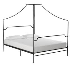 The everyroom cara metal canopy bed will leave you waking up feeling like royalty its design is built with sturdy metal and stabilized with secured metal slats that provide full support and help maintain your mattresses freshness. Camilla Metal Canopy Bed The Novogratz
