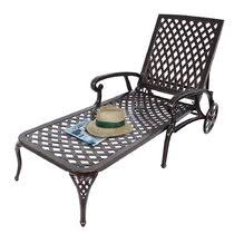 Woodard valencia outdoor adjustable chaise lounge with optional cushion. Mk Kzcxebix42m