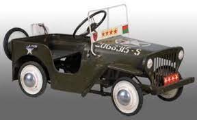 Price Guide For Pressed Steel Triang General S Jeep Pedal