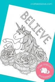 The unicorn is a legendary creature that has been described since antiquity as a beast with a single large, pointed, spiraling horn projecting from its forehead. Unicorn Coloring Pages For Kids Crafts Kids Love