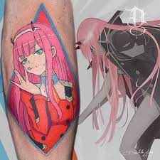 ダリフラ おまかせでしたw いつもありがとうございます zero two from darling in the franxx i did tonight diabloart yokohamatattoo zerotwo anime tattoos geek tattoo kawaii tattoo
