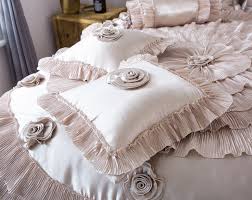 Shop the latest flexpay comforters & sets at hsn.com. Home Garden Comforters Sets Tache Floral Ruffle Creme Or White Satin Sweet Victorian Luxurious Comforter Set