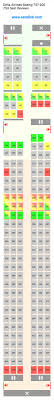 delta airlines boeing 757 200 75h 752 seat map airline