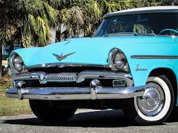 Image result for Miami Blue 1955 Plymouth