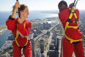 Not just any skywalk, though, a glass skywalk on a mountain peak that's 12,604ft high. The Cn Tower S Edgewalk Is Set To Reopen Later This Summer With New Measures In Place