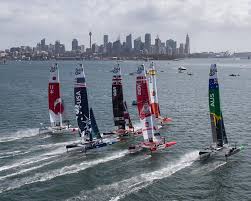 Sail racing and sailgp logo graphic at chest and bloc embroidery at back yoke. Sailgp Launches Diversity Equity And Inclusion Initiative As Part Of Race For The Future World Sailing