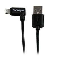 Startech 1m 3ft Angled Black Apple 8 Pin Lightning Connector To Usb Staples Ca
