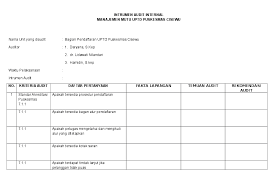 Untuk memperoleh data penulis melakukan wawancara, observasi,. Doc Intrumen Audit Internal Manajemen Mutu Uptd Puskesmas Cisewu Dedeh Jubaedah Academia Edu