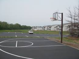 You also need the right basketball goals and basketball systems at your disposal. Basketball Court Sealed With Coal Tar Sealcoat