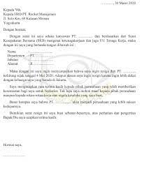 Kubogaelmu Contoh Surat Pengunduran Diri Resign Tanda Surat Tulisan