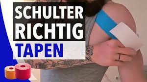 Schulter Tapen Und Stabilisieren Kinesiologie Tape Anleitung Fur Schulter Youtube